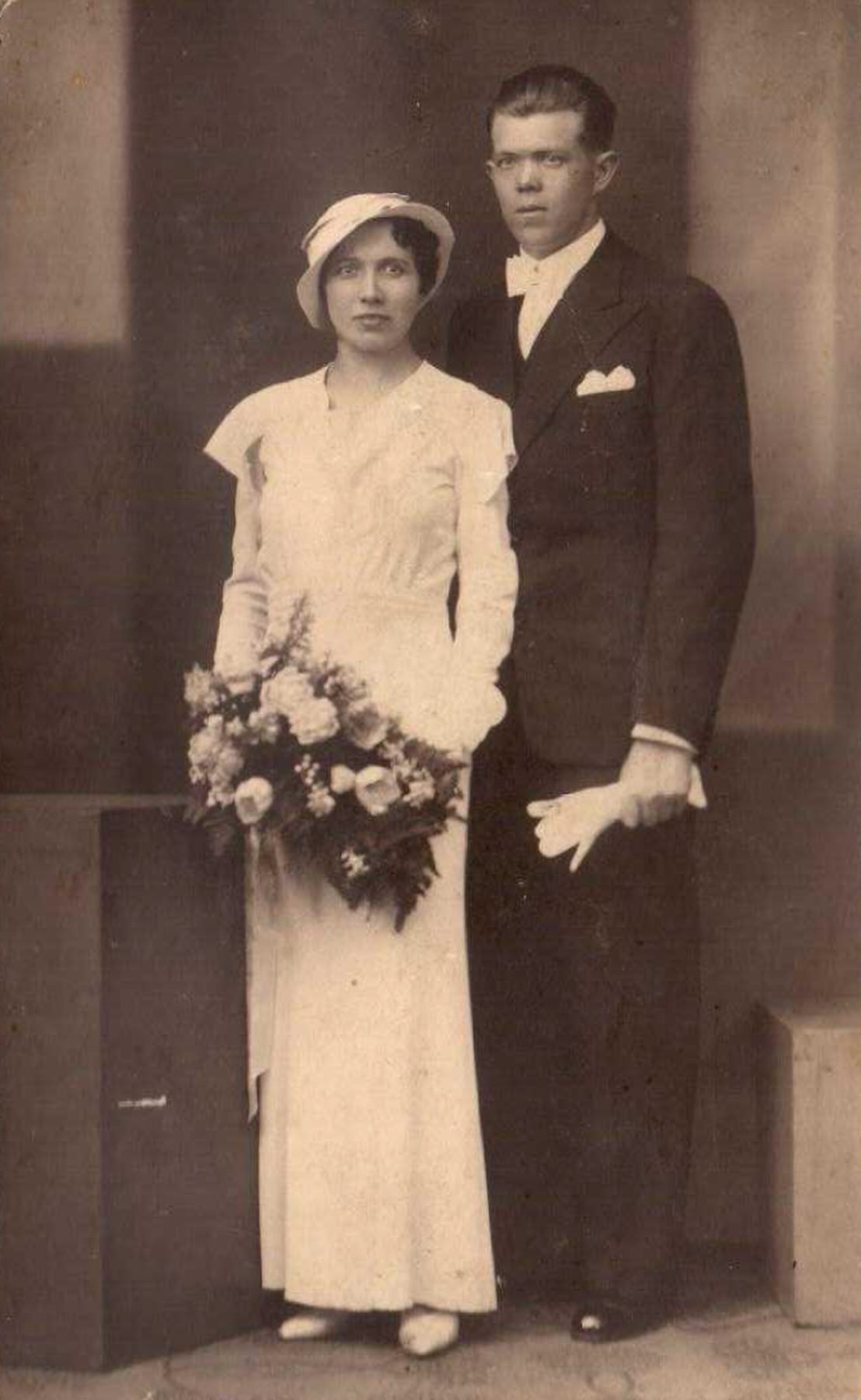 Natalia i Stanisław w dniu ślubu. Ze zbiorów prywatnych.