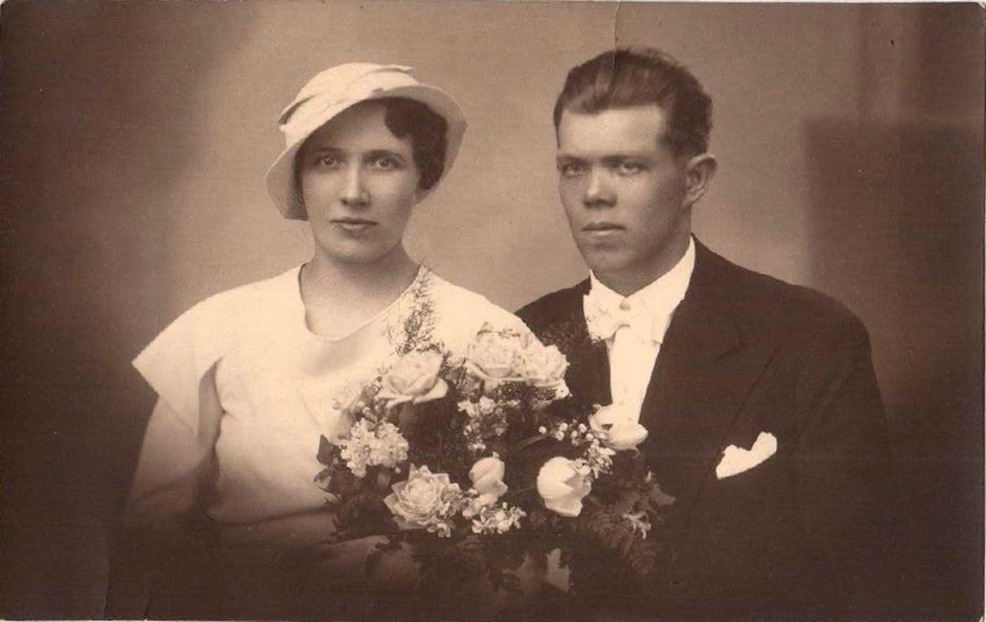 Natalia z Jesków i Stanisław Jędrasikowie – fotografia ślubna, pierwsza połowa lat trzydziestych. Ze zbiorów prywatnych.