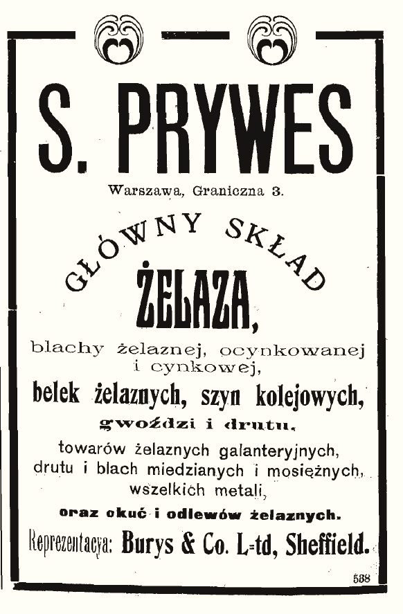 Reklama secesyjna z „Przeglądu Technicznego”, 19 XII 1912: Zbiory projektu.
